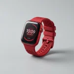 Red Colour Smart watch